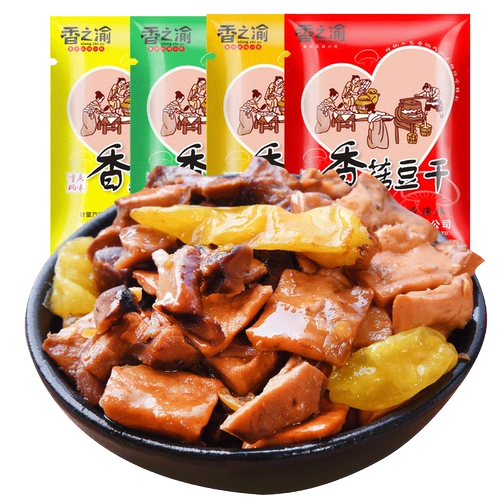 Острые грибы шиитаке сухожили в небольшом флагманском магазине Wuxiang Tofu Dry Commercial Sichuan Chongqing Tofu Dry Box Оптовая