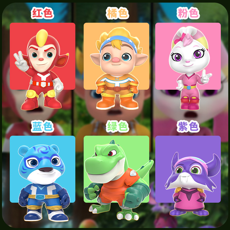 宇宙护卫队超甲恐龙队玩具风暴流星彩虹儿童可动机甲玩偶公仔手办 - 图2