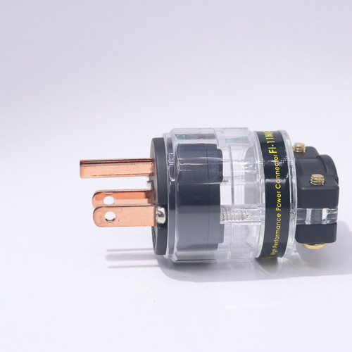 TRANSIENT HI-FI AUDIO紫铜版HIFI音响美标电源插头 电源线尾插 - 图2