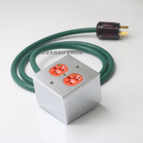 MOOGE音响专用国标转美标电源插座hifi美式排插86墙插荷宝IG8300 - 图1