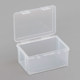Small storage box Small items on the desktop with lid Transparent box Plastic mini card Debris storage box