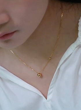 博主同款 圆珠转运珠项链锁骨链毛衣链轻奢小众气质原创设计感