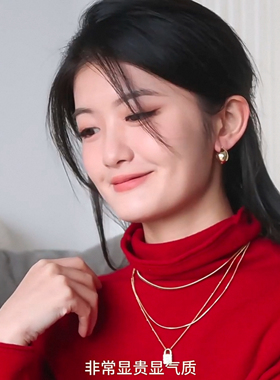 自由搭配潺流耳扣高级耳环百搭气质款耳钉法式轻奢耳饰高级