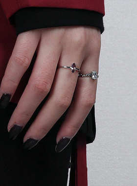 简约冷淡风复古骨骼宝石