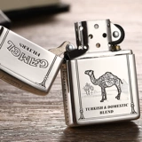 Мужская оригинальная ветрозащитная высококлассная зажигалка на керосине, серебро 925 пробы, ограниченное издание