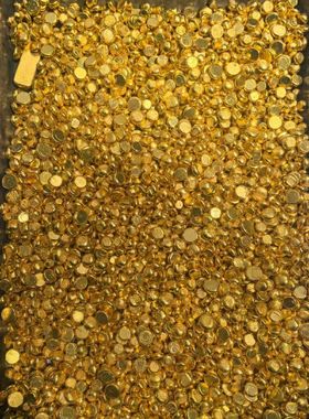 仿金豆子仿金原料可火烧融化不变色可二次加工原材料仿金100克