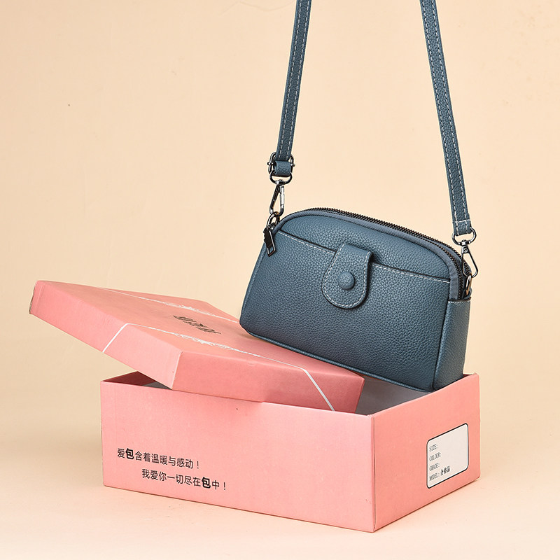 女包妈妈包2025新款时尚软皮单肩斜挎小包韩版女士包包手机包双层,淘宝优惠券,粉丝福利购,淘宝优惠卷