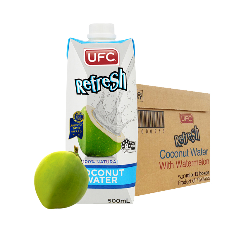 椰子水泰国进口UFC纯椰子水孕妇饮料500ml*12瓶原味NFC - 图3