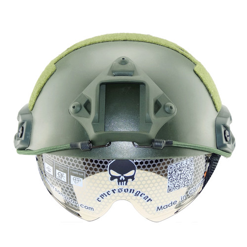 无贼WZJP轻量FAST战术头盔带风镜ABS塑料军迷MH实顶普通野战吃鸡 - 图1