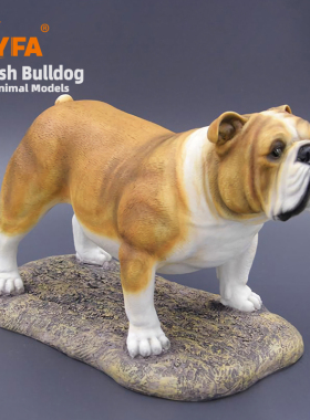 YFA模玩仿真英斗狗模型桌面摆件