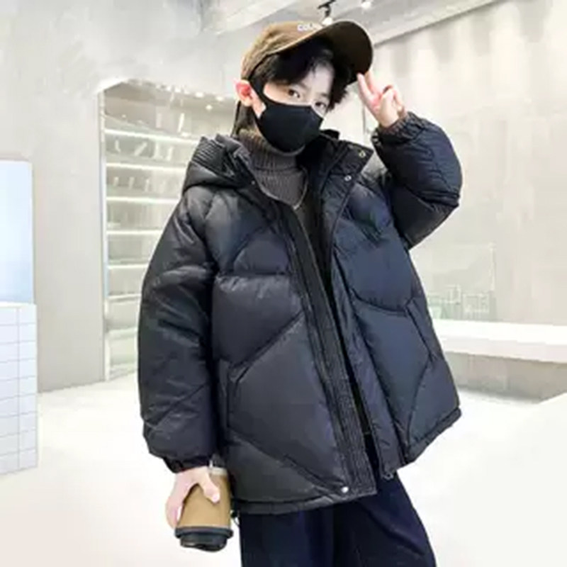 男童羽绒服冬季白鸭绒加厚保暖儿童外套帅气韩版中大童连帽冬装12