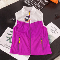 Foreign Trade Tail Single Speed Dry Beauties T-shirt Outdoor Running Ladies Horse Clip Sports Climbing Vest Sleeveless Cashless Sunscreen