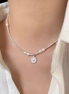 小财迷~爱心碎银子项链2026新款