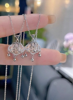 精致款！同心锁项链广东深圳发货