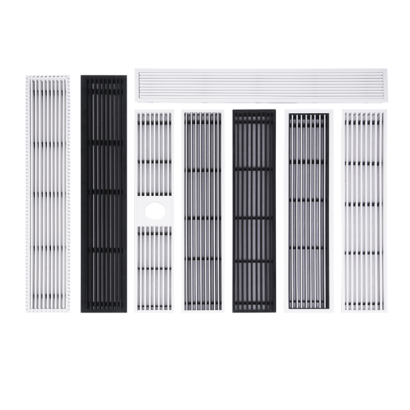 中央空调出风口定制abs加长线性极简窄边预埋隐形百叶检修回风口