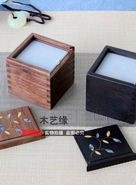 红木吊坠玉器首饰盒印章盒