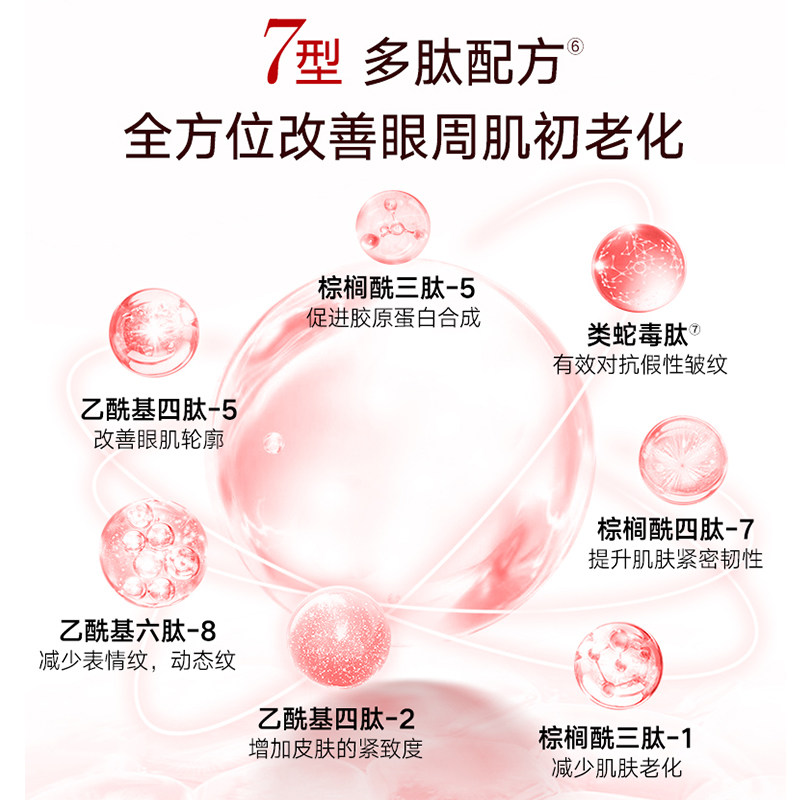 丸美多肽小红瓶抗皱去淡化细纹眼霜 小果化妆品眼霜