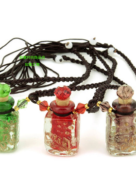 方形夜光精油瓶小号随身闻香项链