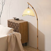 Retro-Silent Wind Floor Lamp Cozy Atmosphere Sensual Room Decorative house Deco folk Bamboo Art Living Room Bedroom Bedside headlights