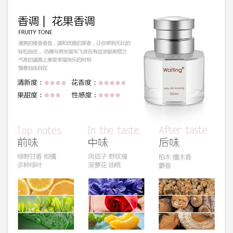 等待Waiting官方正品中性香水小众清新淡香氛学生香水留香持久 - 图0