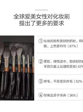 堡莱菲14支超柔软化妆刷