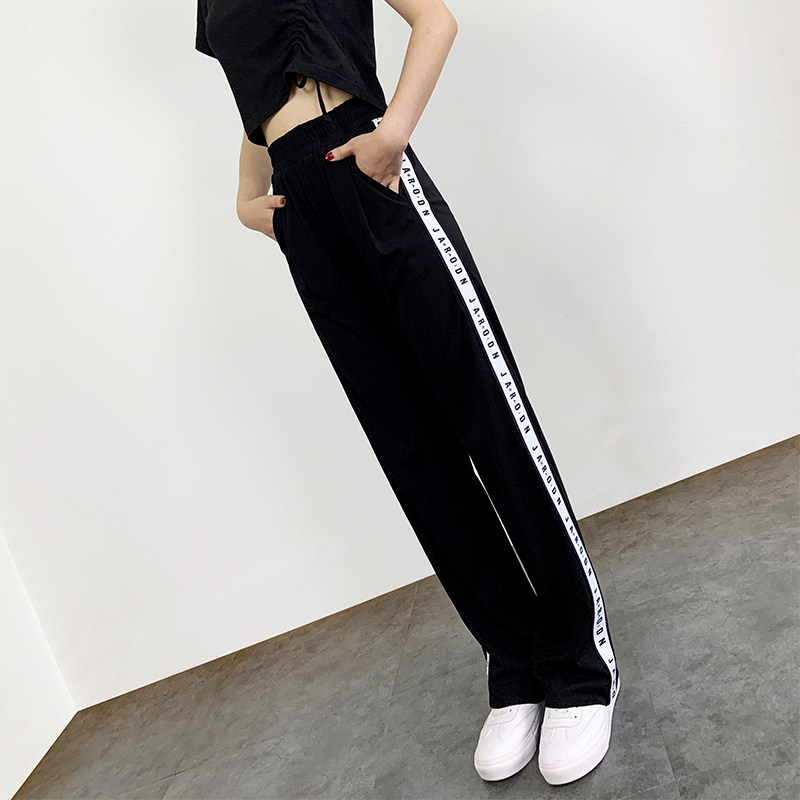 宽松2020秋冬新款显瘦阔腿裤运动裤 missdaisy休闲裤