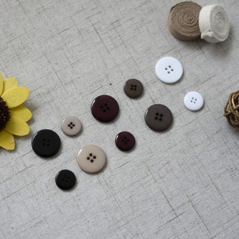 圆形树脂哑光毛呢大衣扣子女风衣纽扣黑色男士西服西装裤子扣百搭,淘宝优惠券,粉丝福利购,淘宝优惠卷