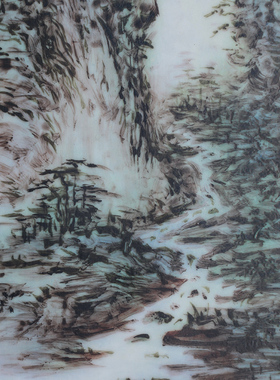 景德镇画版画手绘摆件坐屏陶瓷板