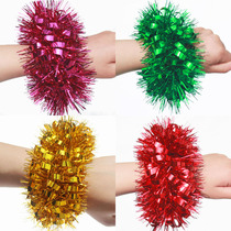 Kindergarten Hop Dance Hand Flowers Leather Fascia Wrist Flowers Elementary School Childrens Games Table Performance Handring Group Gymnastics Props