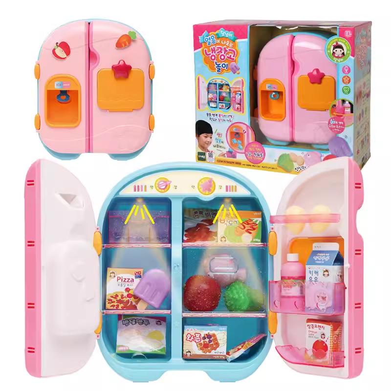 Korean Xiaodouzi supermarket cash register play house simulation microwave toy convenience store vending machine role play