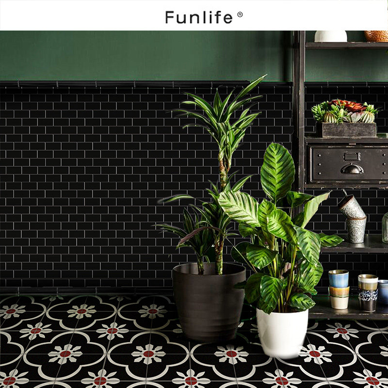 《Bloom》法式复古花砖地板贴卫生间厨房改造仿瓷装饰贴自粘防水,淘宝优惠券,粉丝福利购,淘宝优惠卷