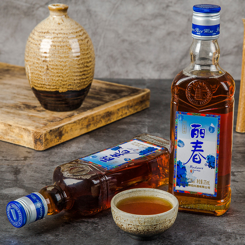 塔牌丽春 特型黄酒低度手工绍兴黄酒五年375ml*12瓶装立春5年整箱