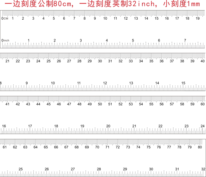 高精度菲林尺 软尺 透明尺 定制 两边刻度 最小刻度为0.1mm 0.5mm - 图1