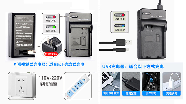 适用松下DMW-BCG10电池+USB充电器 DMC-ZS25 ZS19 ZR3 ZS7 TZ35 TZ30 TZ18 ZS20 ZS1 ZR3 ZS3 ZS5 GK PP E-图3