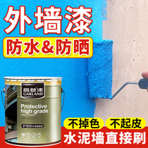 Exterior paint Waterproof Sunburn Cream Lacquered outdoor paint Paint Balcony Terrace Self-brushed outdoor Cement Wall Wall Paint