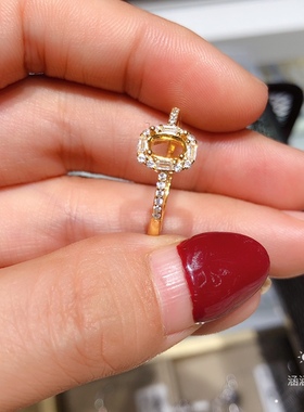 戒指s925银饰品空托椭圆形6mm