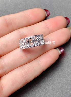 s925银饰品戒指空托 豪华款长方形4*6mm代镶托帕石 石榴石 祖母绿