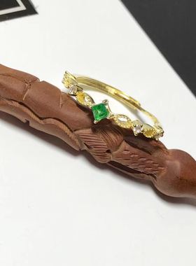 925纯银活口戒指空托小巧精致