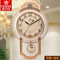 Barking clock hanging clock Living room Music hanging clock hanging watch pendulum clock clock table Living room Modern creative fashion pendulum clock