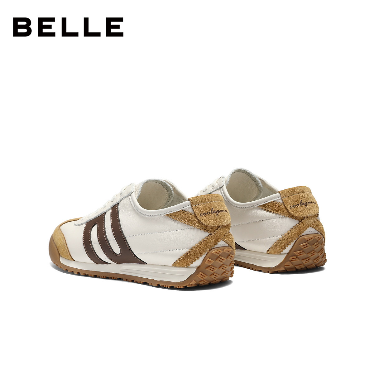 百丽男鞋小轻甘复古德训阿甘鞋男士26夏新款休闲运动板鞋A2341BM6,淘宝优惠券,粉丝福利购,淘宝优惠卷