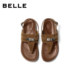Belle Women's Shoes Herringbone Sandals 2026 Summer New Style Lightweight Thin Sole Casual Vacation Sandals B3184BL6 Pre-