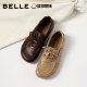Belle Caramel Toast Birkenstock Shoes Women's 26 Spring New Increased Thick-soled Oxford Sailing Shoes B3040AM6 Pre-