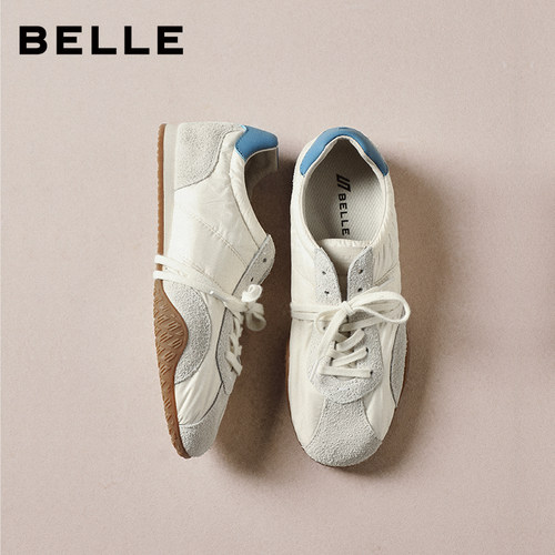 百丽百搭芭蕾德训赛车鞋女2026春新舒适薄底运动风休闲鞋3QSG5AM6 - 图0