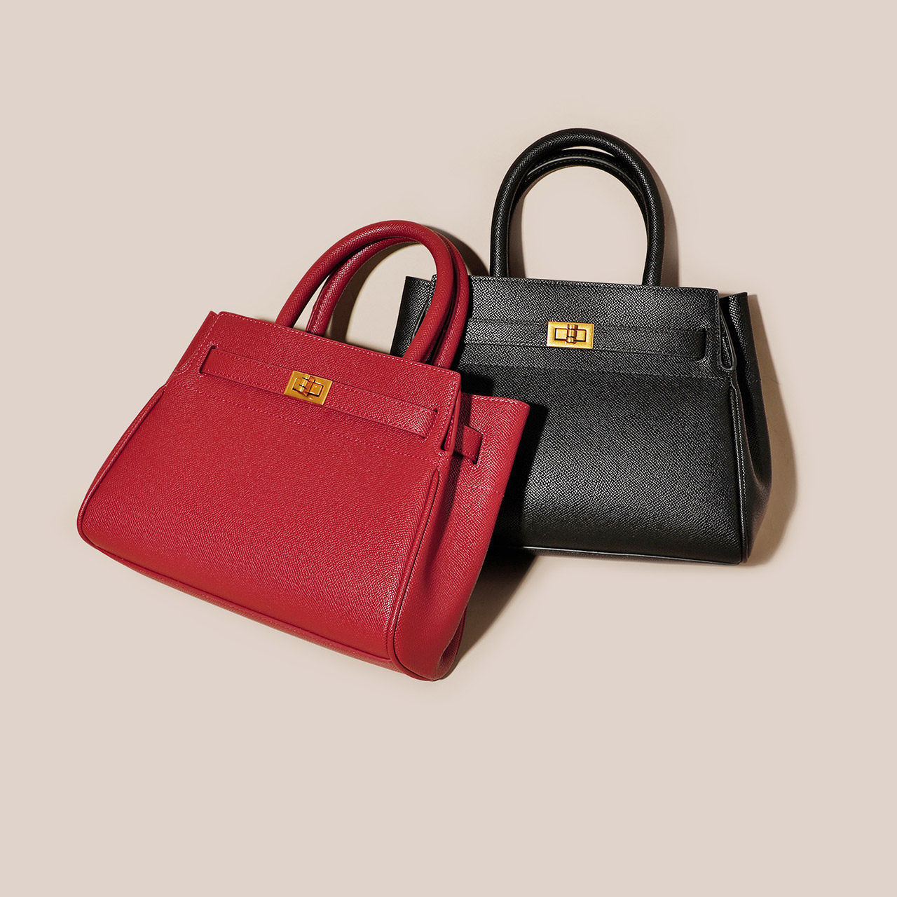 百丽2020秋新商场同款金属扣托特包 百丽女士包袋