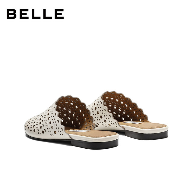 Belle women's shoes 92 series resort style hollow mules clogs can be worn outside sandals