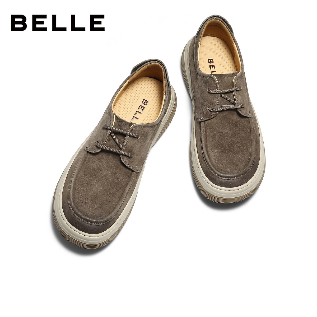 百丽男鞋休闲工装鞋子男士26新款春季厚底增高户外板鞋A2333AM6,淘宝优惠券,粉丝福利购,淘宝优惠卷