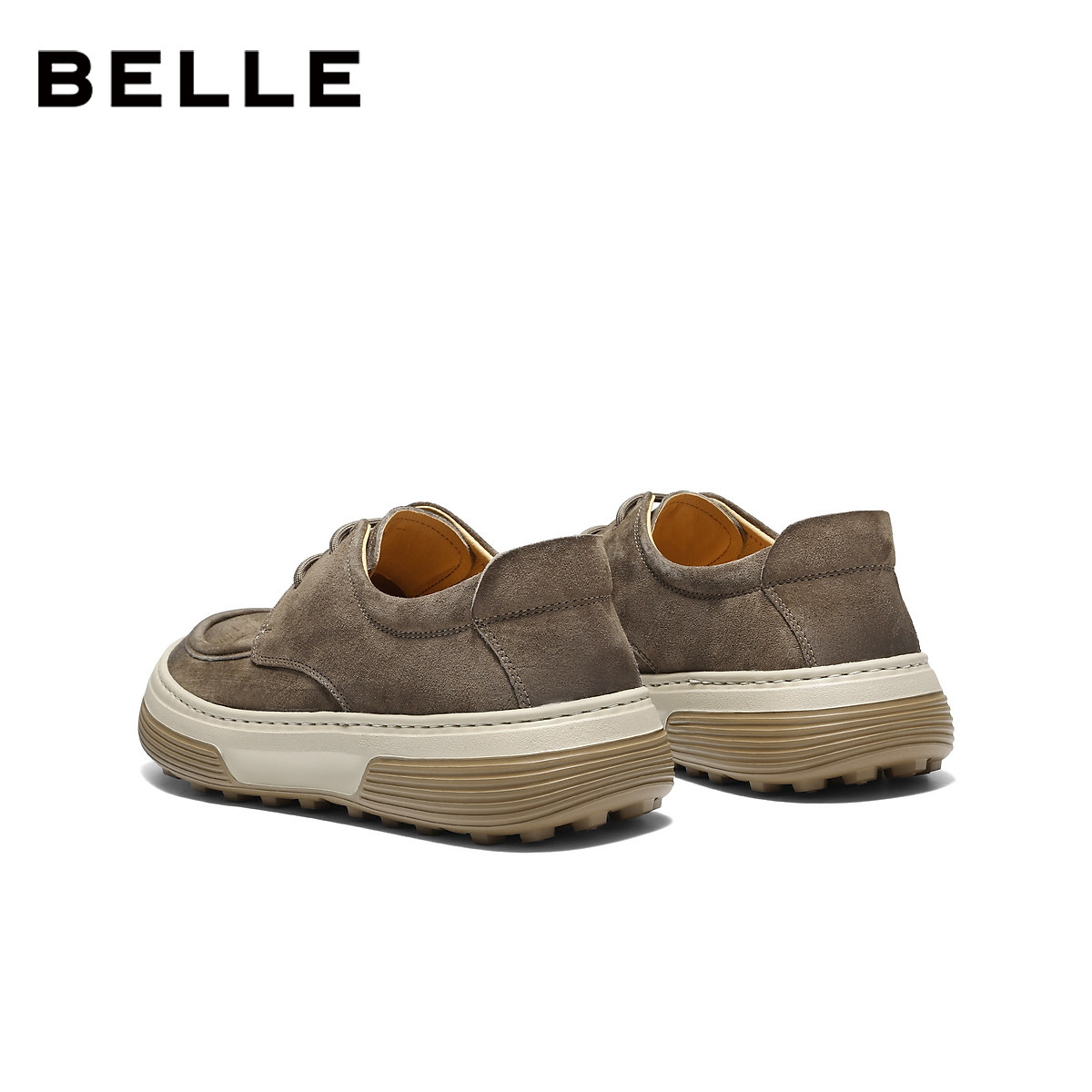 百丽男鞋休闲工装鞋子男士26新款春季厚底增高户外板鞋A2333AM6,淘宝优惠券,粉丝福利购,淘宝优惠卷