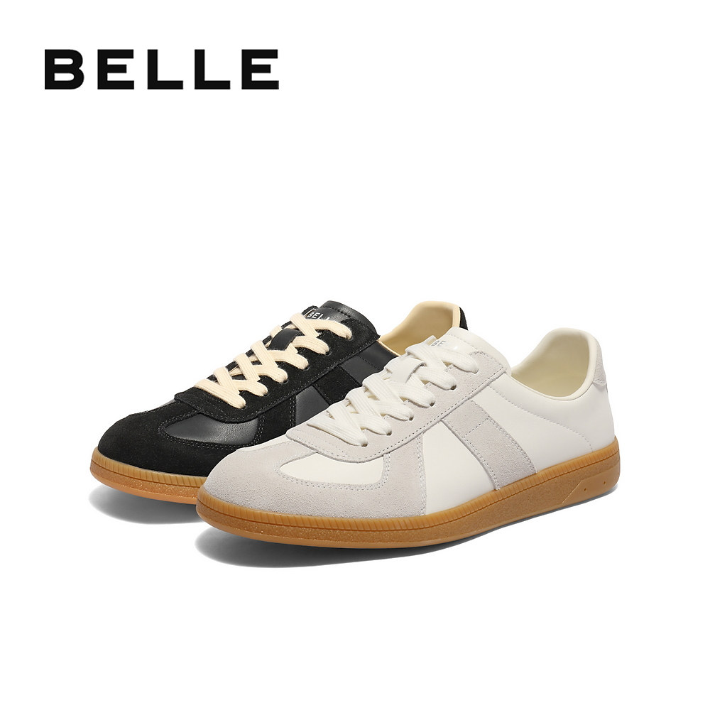 百丽男鞋复古德训鞋男士新款秋季商场款休闲运动板鞋8UM01CM5,淘宝优惠券,粉丝福利购,淘宝优惠卷