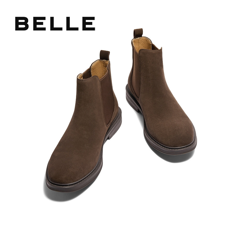 百丽男鞋马丁靴冬季新款工装靴短靴切尔西靴加绒男靴A1691DD4,淘宝优惠券,粉丝福利购,淘宝优惠卷