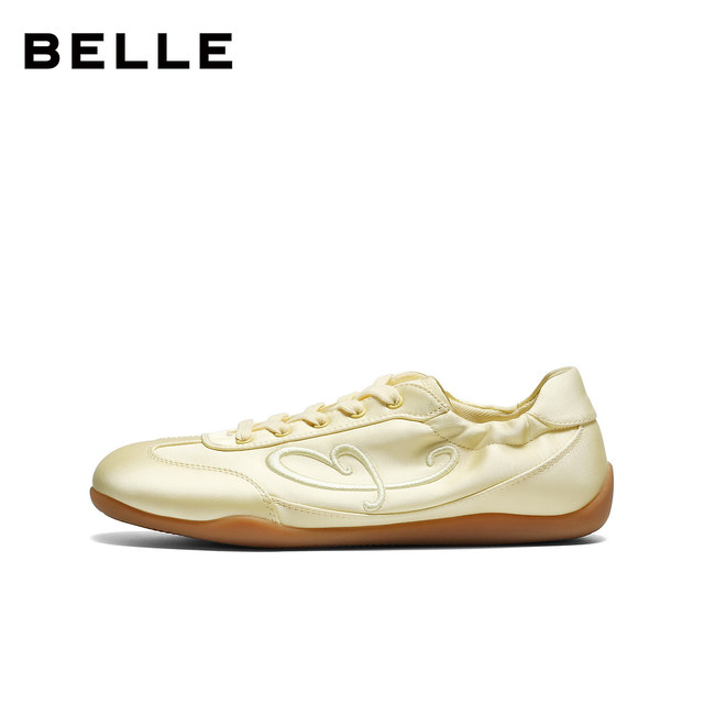 Belle jellybean thin-soled retro moral training shoes for women 2026 new satin sports and casual shoes HG005BM6 pre-
